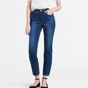 Levi’s woman’s 724 High Rise Straight crop jeans
